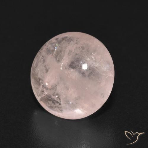Morganite rosa fenicottero naturale da 3.12 ct, Rotondo, Trasparente
