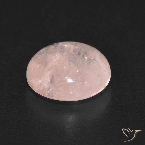 Morganite rosa fenicottero naturale da 3.12 ct, Rotondo, Trasparente
