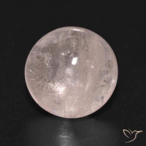 4.35ct Naturale rosa fenicottero Morganite, Rotondo, Trasparente