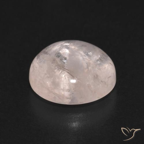 Morganite Rosa chiaro naturale da 3.70 ct, Rotondo, Trasparente