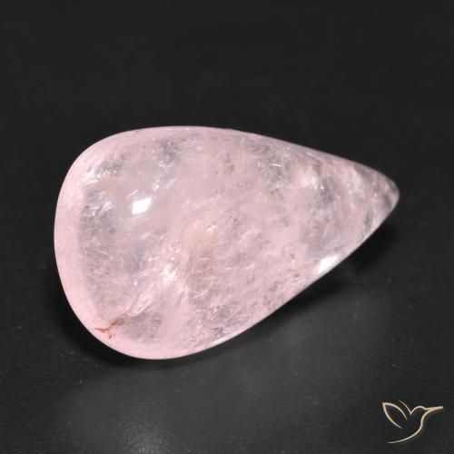 Morganite Rosa medio-chiaro naturale da 10.42 ct, Forma a pera, Trasparente