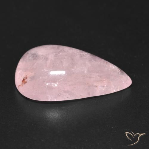 Morganite Rosa medio-chiaro naturale da 10.42 ct, Forma a pera, Trasparente