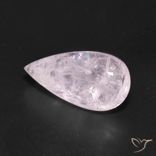 Morganite Rosa rosa naturale da 4.15 ct, Forma a pera, Trasparente