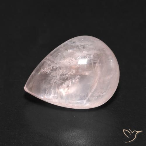 Morganite Rosa chiaro naturale da 3.77 ct, Forma a pera, Trasparente