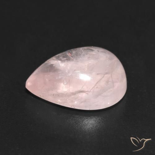Morganite Rosa chiaro naturale da 3.77 ct, Forma a pera, Trasparente