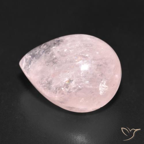 Morganite Rosa chiaro naturale da 10.51 ct, Forma a pera, Traslucido