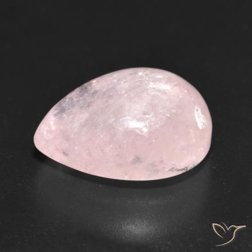 Morganite Rosa chiaro naturale da 10.51 ct, Forma a pera, Traslucido