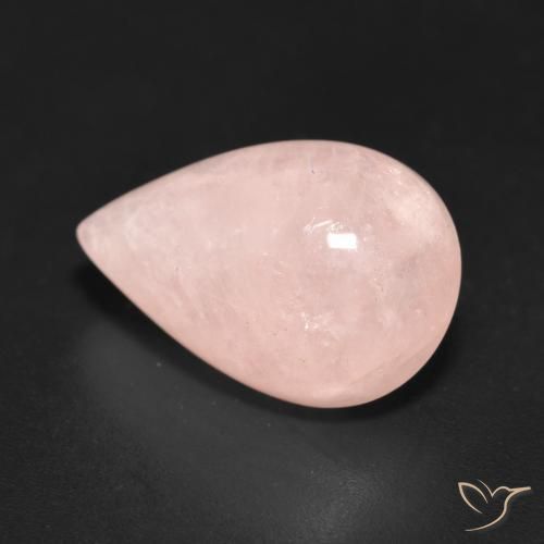 Morganite Rosa medio naturale da 8.45 ct, Forma a pera, Traslucido