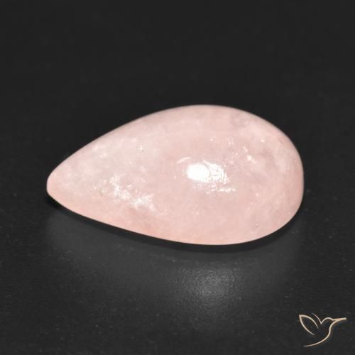 Morganite Rosa medio naturale da 8.45 ct, Forma a pera, Traslucido