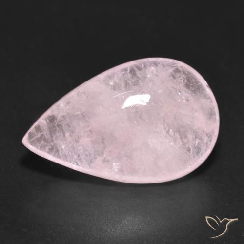 10.80ct Naturale Rosa rosa Morganite, Forma a pera, Traslucido