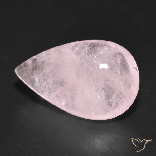 Morganite Rosa rosa naturale da 10.80 ct, Forma a pera, Traslucido