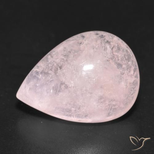 6.15ct Naturale Rosa chiaro Morganite, Forma a pera, Traslucido