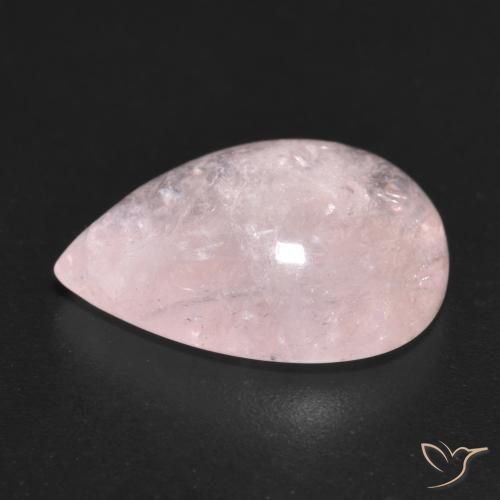 Morganite Rosa chiaro naturale da 6.15 ct, Forma a pera, Traslucido