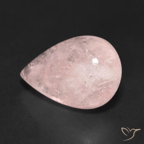 Morganite Rosa medio naturale da 7.00 ct, Forma a pera, Traslucido