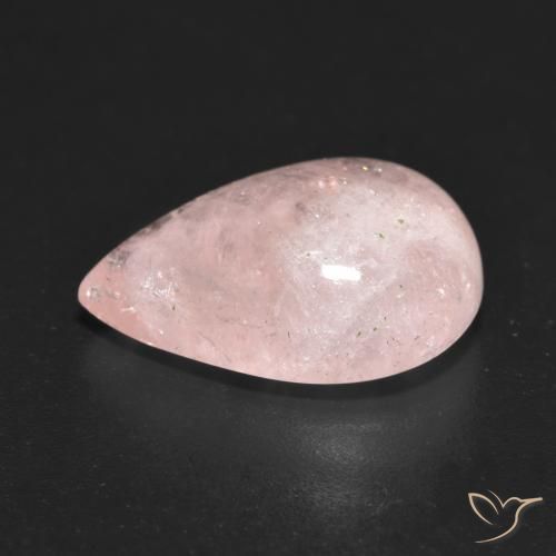 Morganite Rosa medio naturale da 7.00 ct, Forma a pera, Traslucido