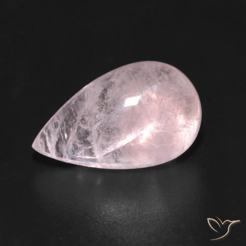 4.55ct Naturale Rosa medio-chiaro Morganite, Forma a pera, Trasparente