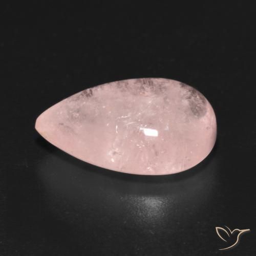 Morganite Rosa chiaro naturale da 5.66 ct, Forma a pera, Trasparente
