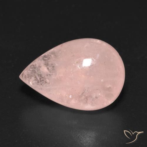 5.86ct Naturale Rosa medio Morganite, Forma a pera, Trasparente