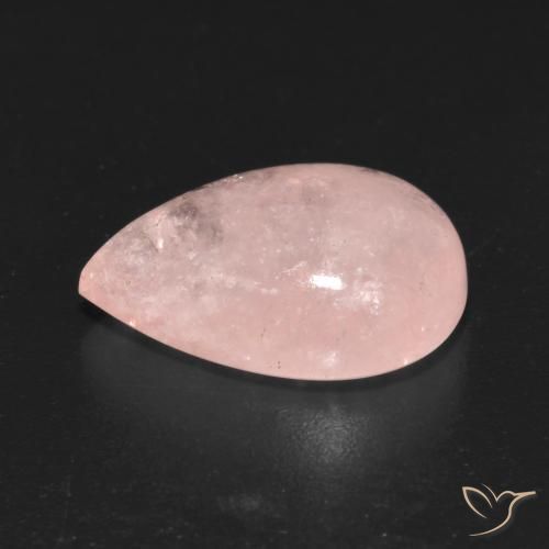 Morganite Rosa medio naturale da 5.86 ct, Forma a pera, Trasparente