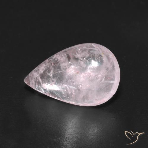 2.26ct Naturale Rosa chiaro Morganite, Forma a pera, Trasparente