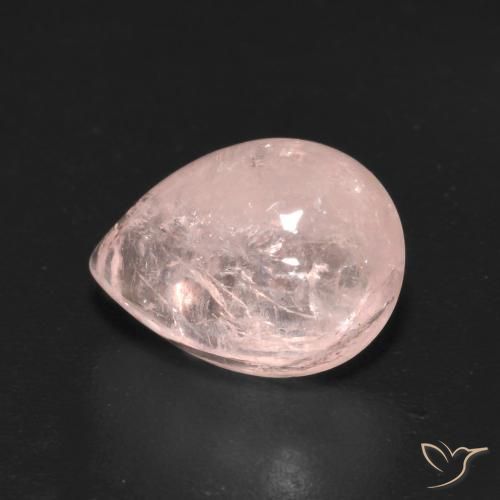 Morganite Rosa Corallo Chiaro naturale da 3.08 ct, Forma a pera, Trasparente