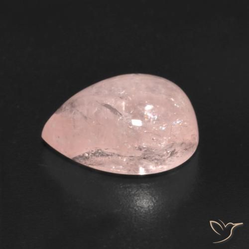 Morganite Rosa Corallo Chiaro naturale da 3.08 ct, Forma a pera, Trasparente