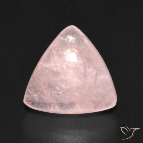 Morganite Rosa chiaro naturale da 4.86 ct, Taglio trillion, Trasparente
