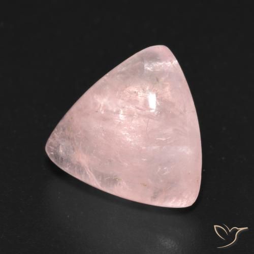 Morganite Rosa chiaro naturale da 4.86 ct, Taglio trillion, Trasparente