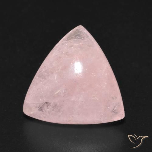 5.01ct Naturale Rosa chiaro Morganite, Taglio trillion, Trasparente