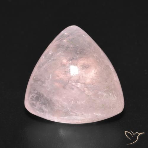 6.66ct Naturale Rosa medio Morganite, Taglio trillion, Trasparente