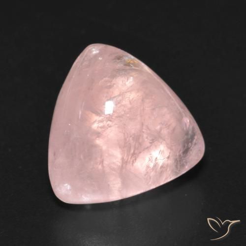 Morganite Rosa medio naturale da 5.99 ct, Taglio trillion, Trasparente