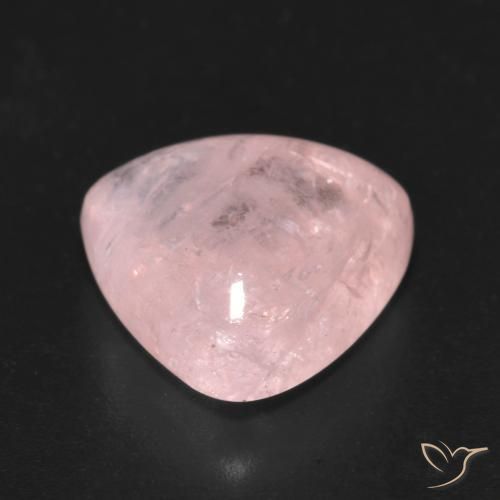 Morganite Rosa medio naturale da 5.99 ct, Taglio trillion, Trasparente
