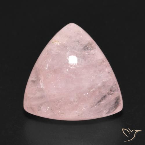 6.74ct Naturale Rosa chiaro Morganite, Taglio trillion, Traslucido