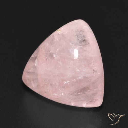 Morganite Rosa chiaro naturale da 6.74 ct, Taglio trillion, Traslucido