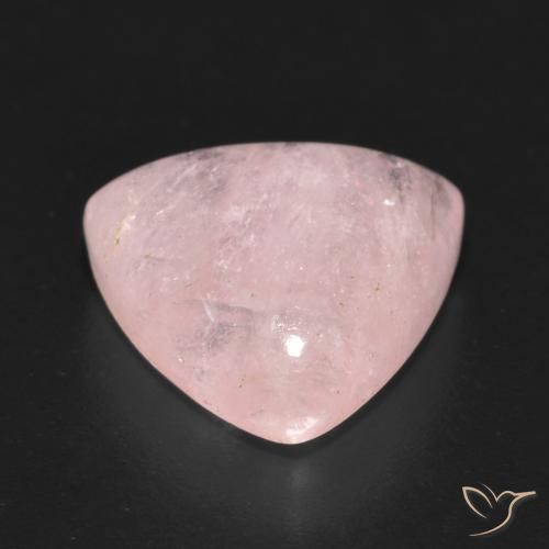 Morganite Rosa chiaro naturale da 6.74 ct, Taglio trillion, Traslucido