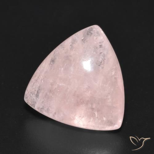 Morganite Rosa chiaro naturale da 4.90 ct, Taglio trillion, Trasparente