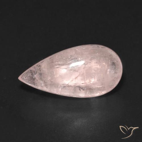 4.26ct Naturale Rosa chiaro Morganite, Forma a pera, Trasparente