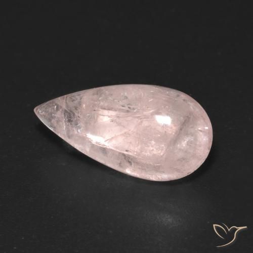 Morganite Rosa chiaro naturale da 4.26 ct, Forma a pera, Trasparente