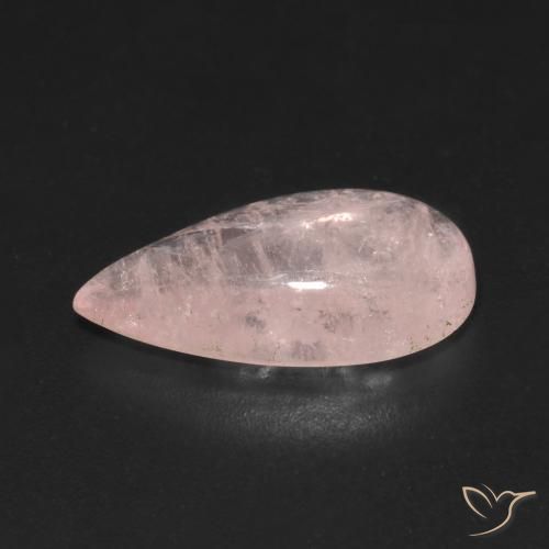Morganite Rosa chiaro naturale da 4.26 ct, Forma a pera, Trasparente