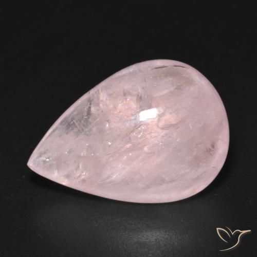 11.09ct Naturale Rosa medio-chiaro Morganite, Forma a pera, Trasparente