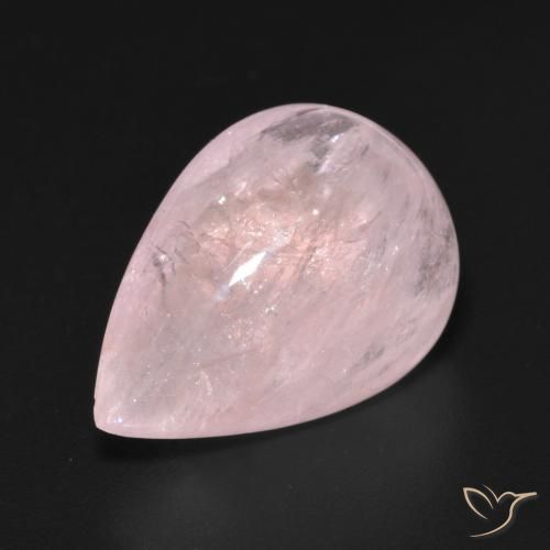 Morganite Rosa medio-chiaro naturale da 11.09 ct, Forma a pera, Trasparente