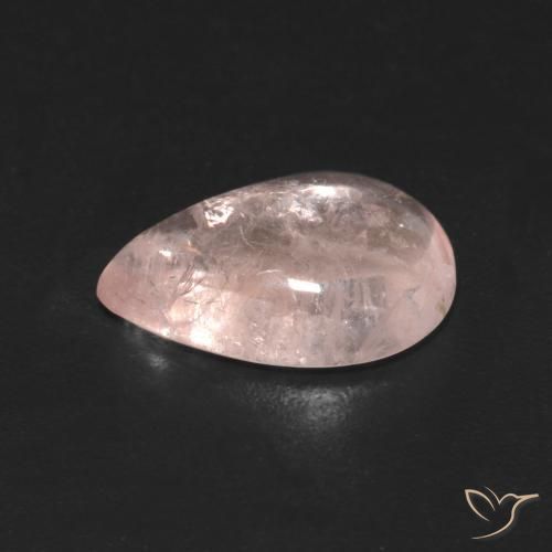 Morganite Rosa medio naturale da 2.70 ct, Forma a pera, Trasparente