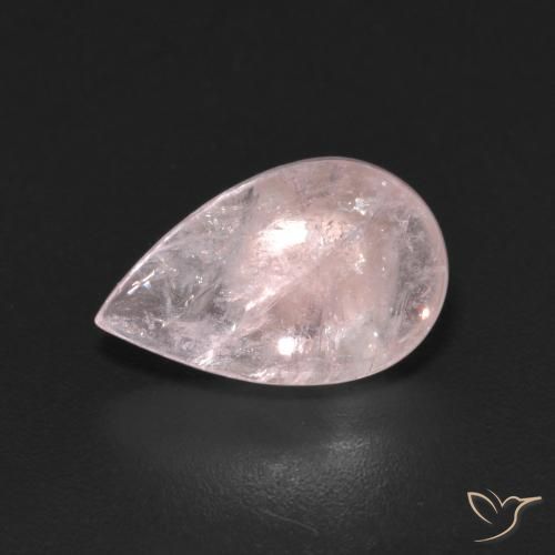 3.08ct Naturale Rosa rosa Morganite, Forma a pera, Trasparente