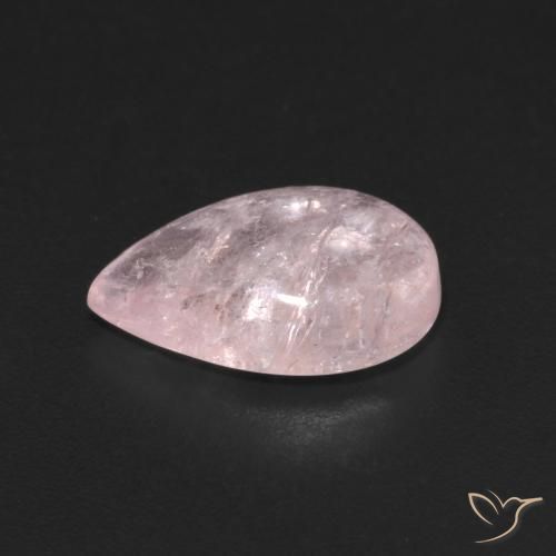 Morganite Rosa rosa naturale da 3.08 ct, Forma a pera, Trasparente