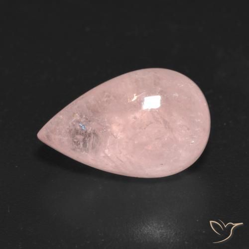 4.86ct Naturale Rosa medio Morganite, Forma a pera, Trasparente
