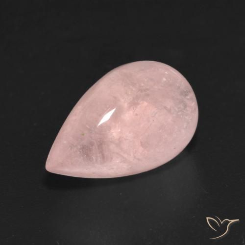 Morganite Rosa medio naturale da 4.86 ct, Forma a pera, Trasparente