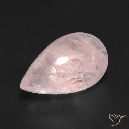 Morganite Rosa chiaro naturale da 7.14 ct, Forma a pera, Trasparente