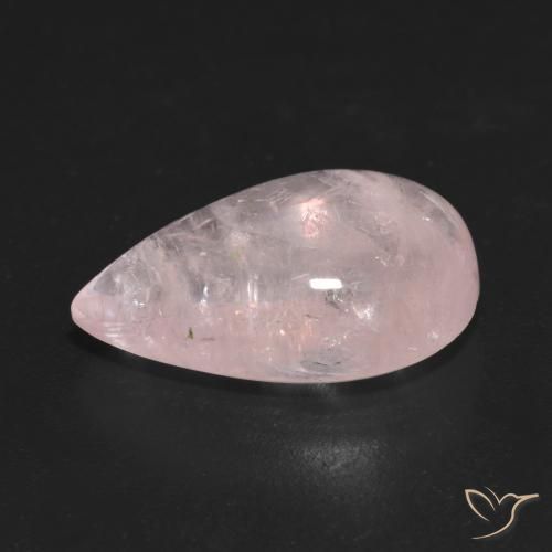 Morganite Rosa chiaro naturale da 7.14 ct, Forma a pera, Trasparente