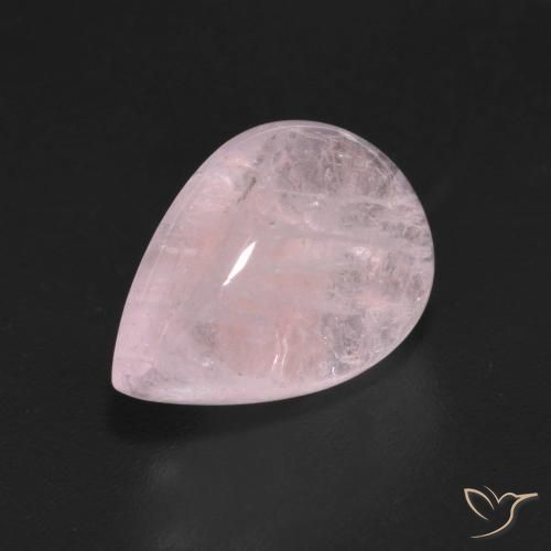 Morganite Rosa chiaro naturale da 5.89 ct, Forma a pera, Trasparente