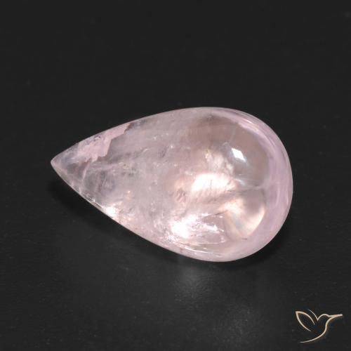 5.30ct Naturale Rosa rosa Morganite, Forma a pera, Trasparente